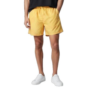 Imagem de Shorts Areia Branca Yacht Resort Folhas Amarelo M-Masculino