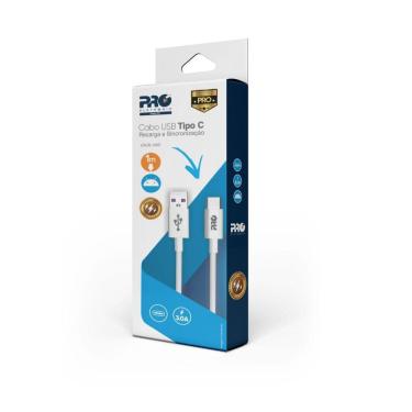 Imagem de Cabo Usb Proeletronic Para Celular Tipo C 1mt - Caus-100c