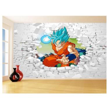 Imagem de Papel De Parede 3D Dragon Ball Goku Vegeta Anime 3,5M Dbz68 - Você Dec