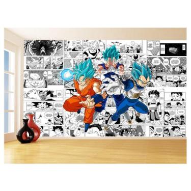 Imagem de Papel De Parede Dragon Ball Goku Vegeta Anime 3,5M Dbz175 - Você Decor