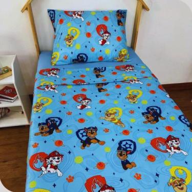 Imagem de Jogo de Cama Solteiro Lepper Patrulha Canina Microfibra  2 Peças para 