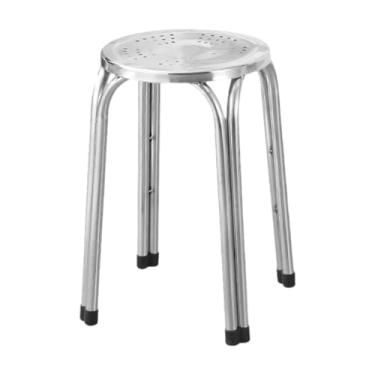 Imagem de SiaBiced Banco Empilhável de aço Inoxidável para Casa, para Jardim, Sala de Jantar, Ao Ar Livre