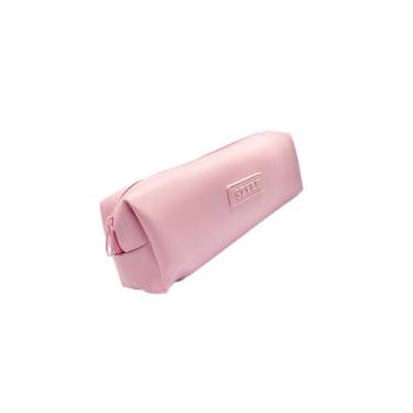 Imagem de Estojo Escolar VMP RF78 em PVC Rosa – Zíper Reforçado para Canetas, Lápis e Acessórios Escolares.