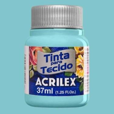 Imagem de Tinta para Tecido Fosca 37ml Acrilex - Cores Frias - 04140, TURQUESA -