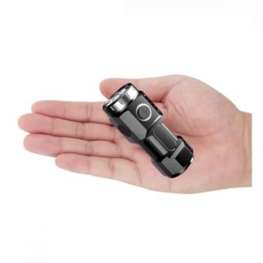 Imagem de Mini Lanterna tática Recarregável 100 Lumens com Ímã – 3 Modos de Luz, Alcance 200m, LED de Alta Intensidade – Portátil, Resistente à Água, Ideal para Camping, Trilhas