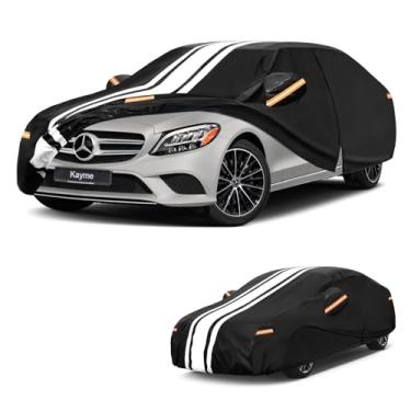 Imagem de Kayme Capa para carro Mercedes Benz classe C impermeável para todos os climas, ajuste personalizado para C300 C350 C400 C450 C63 AMG (2004-2025), presente com fita/toalha, cobertura externa completa