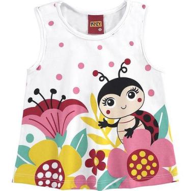 Imagem de Blusa Infantil Feminina 110.845 - Kyly, BP, Branco