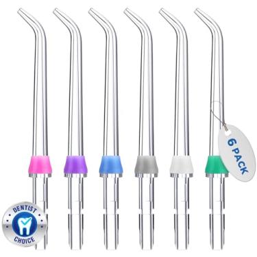 Imagem de Oralphi Para cabeças de substituição Waterpik, pontas de substituição para irrigador bucal Waterpik, adequado para pontas de substituição de acessórios Waterpik, para JT-100E (6 pontas clássicas de