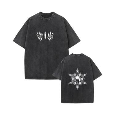 Imagem de Camiseta Gráfica Unissex Oversized Demon Slayer Akaza Koyuki Manga Man