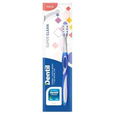 Imagem de Escova Dentes Super Clean Macia + Fio Dental 25 m, Colorido, Dentil