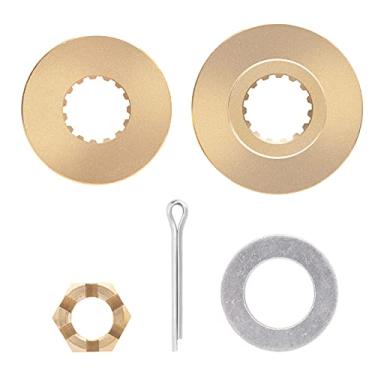 Imagem de Qiclear Os kits de hardware de instalação de hélices de 60-85hp Marine Upgrade servem para hélices de moto de popa Yamaha, arruela de impulso/espaçador/arruela/porca/pino do contrapaceiro incluídos
