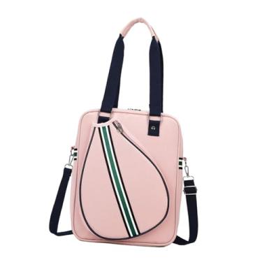 Imagem de IEUDNS Bolsa para Raquete de Tênis à água, Prática E Moderna, Ideal para Viagens E Atividades Ao Ar Livre, para Iniciantes, Bolsa Transversal Rosa
