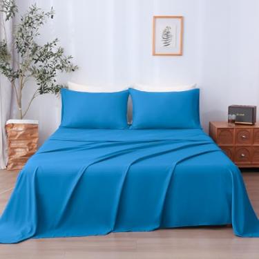 Imagem de LONAVA Jogo de cama solteiro de 3 peças, lençóis de microbifer ultramacios e respiráveis, lençóis de cama de luxo Oeko-Tex de 1600 fios, bolso profundo de 35,5 a 40,6 cm, lençóis duráveis sem rugas