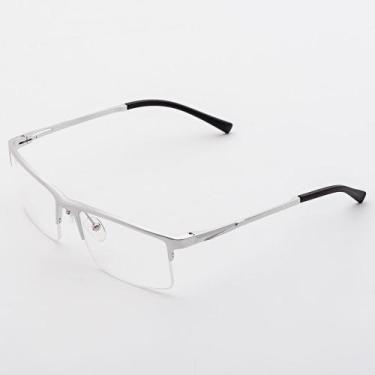 Imagem de Armação Óculos de Grau Masculino Alumínio Retangular Ítalo- Óculos Sun