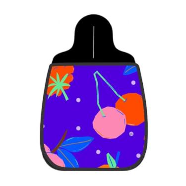 Imagem de Lixeira De Carro Organizador Lixinhocar Frutas Abstratas Roxo