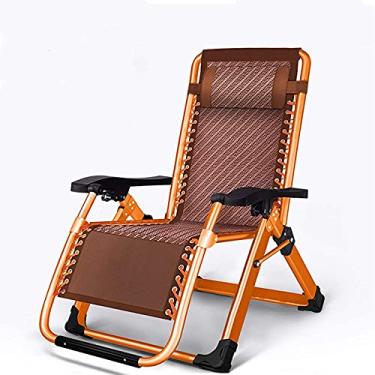 Imagem de ONDHGFBGB Dobrável, respirável, cadeiras reclináveis para pátio, poltrona, capacidade de 226 kg, ajustável,