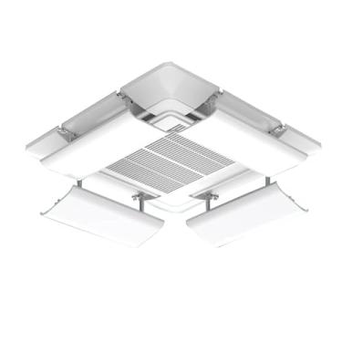 Imagem de Defletor de ar condicionado ajustável - Protetor de vento retrátil para ar frio, defletor de sopro antirdireção para idosos - 4 peças, acessórios de 53 cm/21 pol