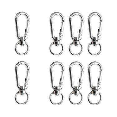 Imagem de Clipes De Chaveiro Giratórios 6, 8, 10 Peças Para Bolsas, DIY, Anéis D