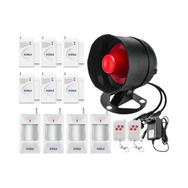Imagem de Sistema De Alarme Residencial Com Sirene De Alta Decibéis E Sensor De 