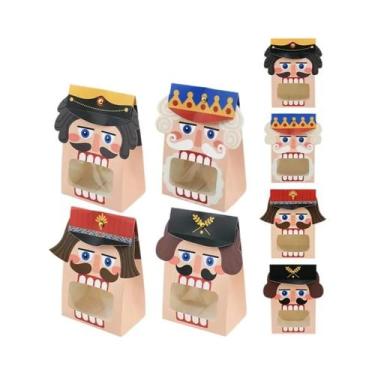 Imagem de 12 Caixas De Presente De Natal Com Janela, Pequenas Caixas De Papelão 