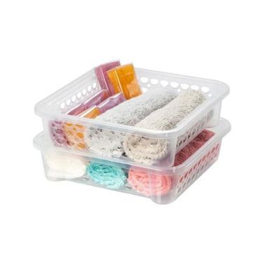 Imagem de Cesta Empilhável Plástica Moolti Cristal 3,3l - Sanremo