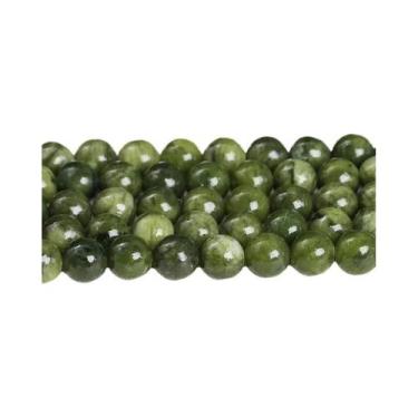 Imagem de Contas De Pedra Natural Jade De Cor Escura 4-10mm Redondas Soltas Para