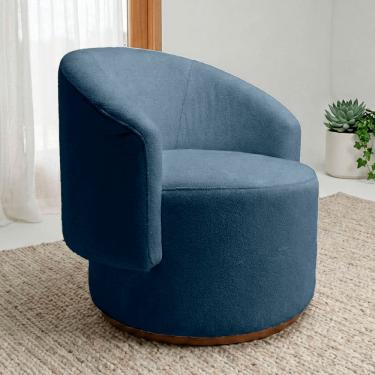 Imagem de Poltrona Decorativa Orgânica Espanha Sala e Recepção Bouclê