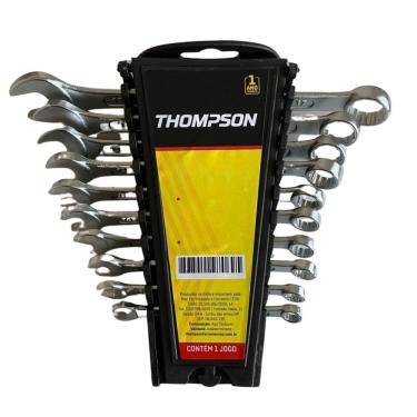 Imagem de Jogo Chave Combinada 10 Peças 0,6cm a 1,7cm Thompson Cinza
