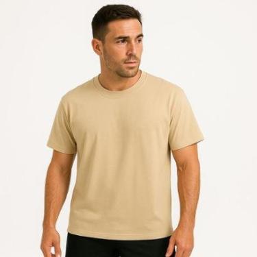 Imagem de Camiseta Masculina Basica 100% Algodão Dia a Dia, Trabalho, Treino, Academia, Corrida-Masculino