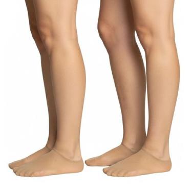 Imagem de Kit 2 Pares Meias Sapatilha Feminina Daniela Fio 40 Social Poliamida, 