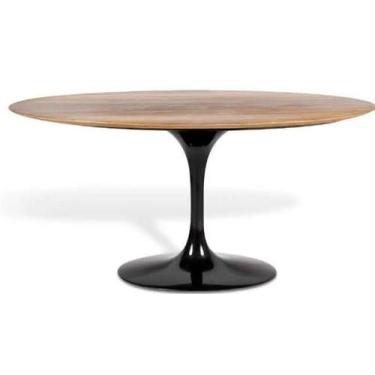 Imagem de Mesa de Jantar Saarinen redonda 1,10cm Preto, Reunião - O REI DAS POLT