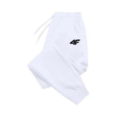 Imagem de Calças De Moletom Femininas Com Estampa, Confortáveis Para Esportes E 