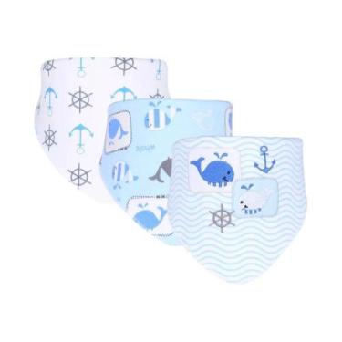 Imagem de Babadores De Algodão Com Estampa De Desenho Animado Para Bebês Meninos