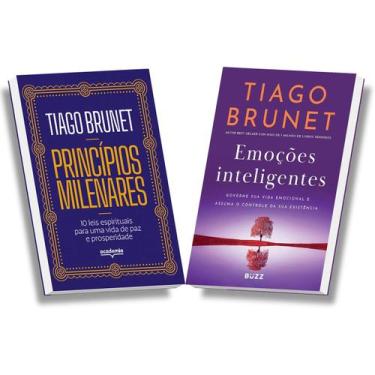 Imagem de Kit 2 Livros Tiago Brunet Princípios Milenares + Emoções inteligentes,