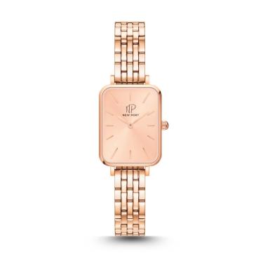 Imagem de Relógio Feminino Quadrado Elegante Delicado Rose New Port