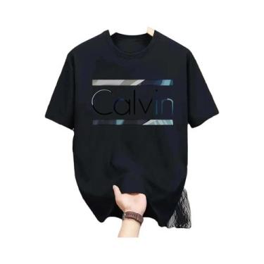 Imagem de Camiseta Unissex De Algodão Com Estampa De Letras, Manga Curta, Casual