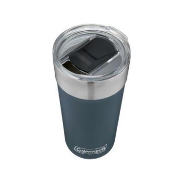 Imagem de Copo Térmico de Cerveja Coleman 600ml com Abridor Inox - Azul, Azul, 0