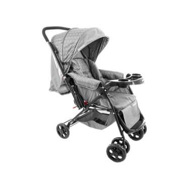 Imagem de Carrinho de Bebê Reverse Cosco - Cinza Rajado, Cinza Rajado