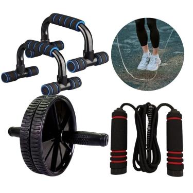 Imagem de Kit Ginástica +Corda de Pular Treino Funcional Academia Casa-Unissex