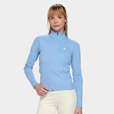Imagem de Jaqueta Fila Malha Life Feminina, Azul turquesa, G