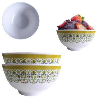 Imagem de 2 Tigelas Bowl em Melamina Oriental 720ml Para Sobremesas - Fx