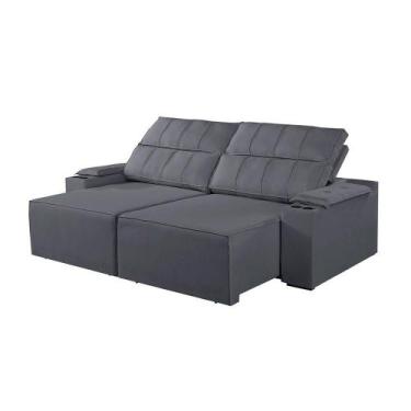 Imagem de Sofá 2 Lugares Retrátil E Reclinável M-182 Martins Grafite - MARTINS E