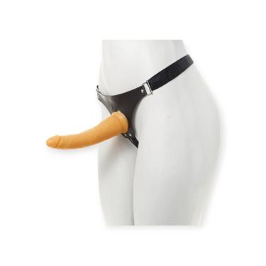 Imagem de Cinta Peniana com Pênis 19cm X 4 5cm Gradual em PU Elastano PVC Atóxico e ABS para Penetração Vaginal Ou Anal Absoloo