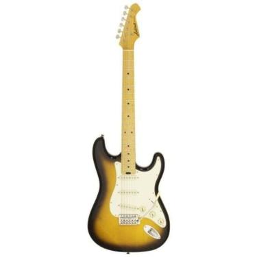 Imagem de Guitarra Elétrica Pro II STG-57 com Corpo em Alder e Braço Maple 2 Tone Sunburst Aria G...