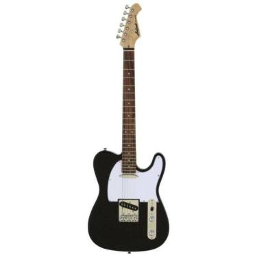 Imagem de Guitarra Elétrica Pro II TEG-002 com Corpo em Basswood e Captadores Single Coil Black A...