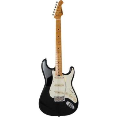 Imagem de Guitarra Elétrica Aria Pro II STG-57 com Corpo em Alder e Braço em Maple Black Aria Gui...