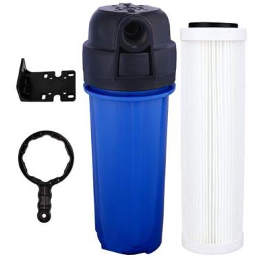 Imagem de Filtro Agua Cavalete Caixa D'água Pou Refil Plissado Lavável Cor Rosca