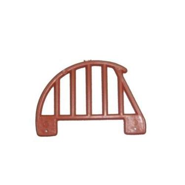 Imagem de Grade Passarinheira Romana Telha 50x80x5MM em Polipropileno Resistente Terracota Plastipan