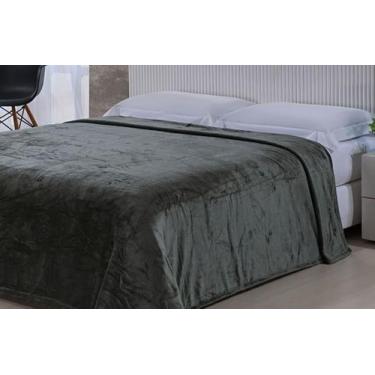 Imagem de Cobertor Solteiro Toque de Seda Microfibra Niazitex, Chumbo