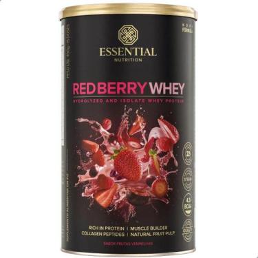 Imagem de Whey Protein Red Berry 510g Essential Nutrition, Frutas Vermelhas